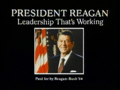 Ronald Reagan 1984 TV Ad "World Leaders"