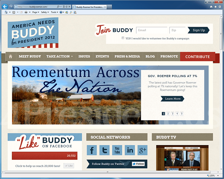 Buddy Roemer 2012 Website - May 31, 2012