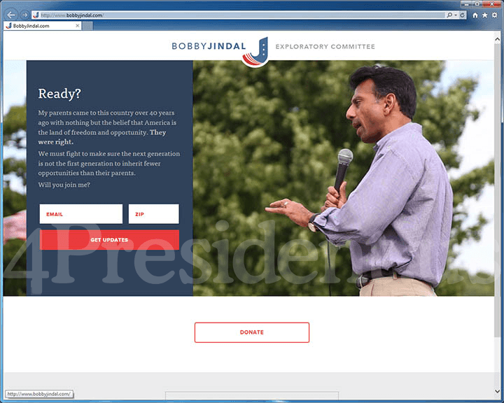 Bobby Jindal 2016 Presidential Campaign Website - May 18, 2015