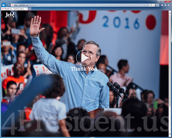 Jeb Bush for President Website - February 20, 2016