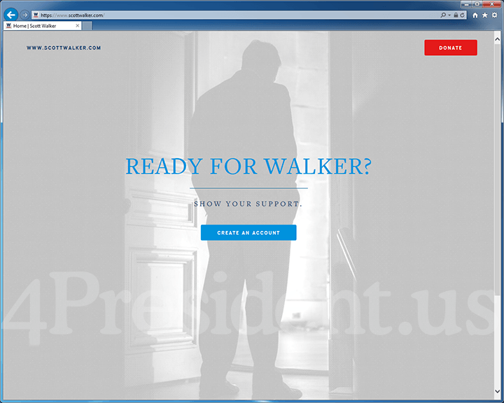 Scott Walker 2016 Testing the Waters Website - June 18, 2015