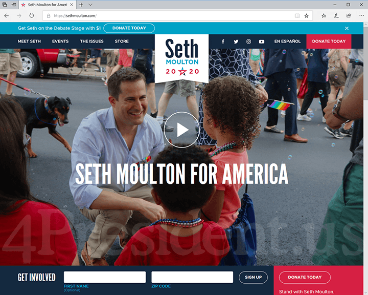 Seth Moulton 2020 Website - April 22, 2019